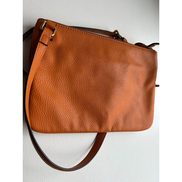 Ralph Lauren Orange Leather Crossbody Bag With Gold Hardware & Adjustable Strap - Picture 6 of 10